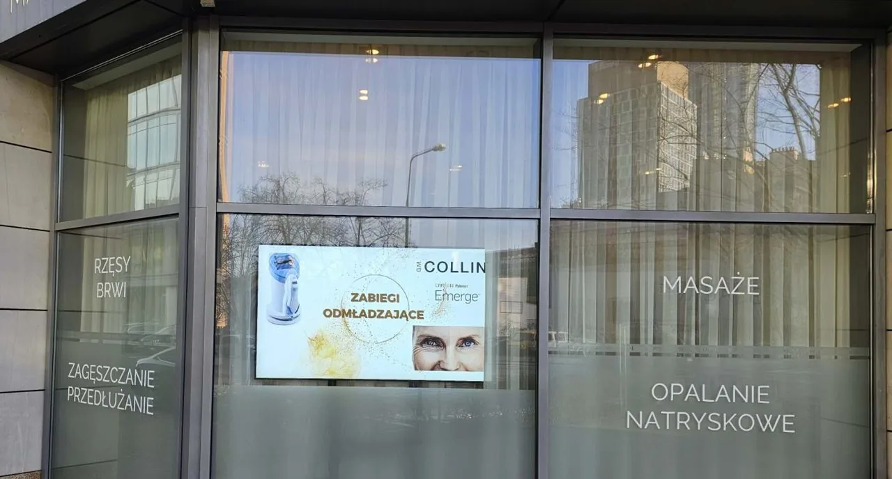 The Esthetic SPA - ekrany witrynowe — realizacja OISEN