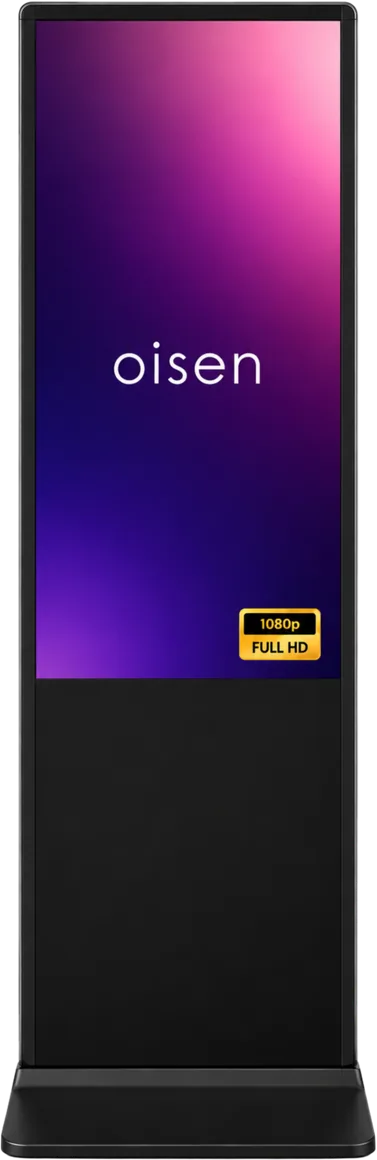Totem OISEN 32″ Full HD — mniejszy totem z ekranem w górnej części